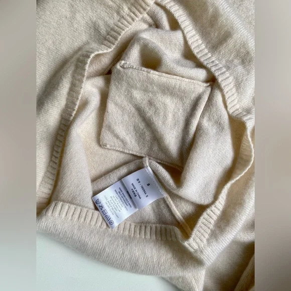 EUC TSE Cashmere Sweater, Long, Pockets, light rose cream, size S - Picture 7 of 8